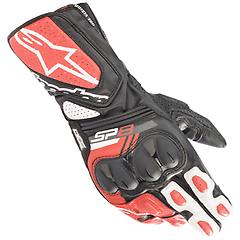 alpinestars guanti moto in pelle sp 8 v3 gloves nero bianco taglia s