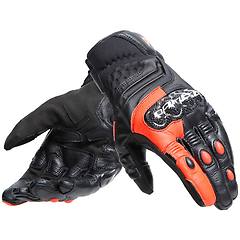 Dainese Guanti Moto In Pelle Carbon 4 Short Nero Rosso