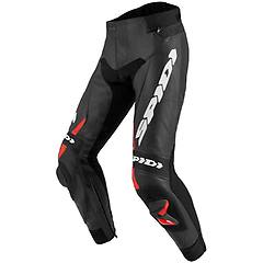 spidi pantaloni moto in pelle racing rr pro 2 nero rosso taglia 46