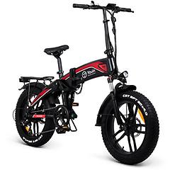 youin bicicletta elettrica pieghevole dakar 250w rossa