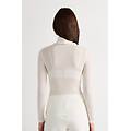 dolcevita lana e seta manica lunga con collo alto donna avorio taglia l