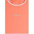 canotta slim in tessuto tecnico con bordature a contrasto fusion coral donna medium