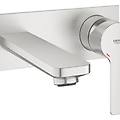 rubinetto per lavabo ad incasso lineare cromo spazzolato