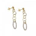 orecchini lunghi donna in oro bianco e giallo 803321729152