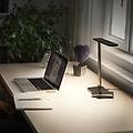 lampada led da tavolo office line desk banker nera cct dimmerabile