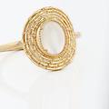 anello golden dream placcato oro giallo pietra di luna collezione golden dream misura 54 giallo