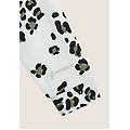 felpa corta comfort fit da donna con zip e fantasia maculata allover animalier black donna small