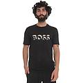 t-shirt girocollo mezza manica nero