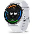 venu 3 stone white/silver with quick-release silicone band