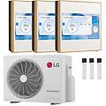condizionatore artcool gallery lcd trial split 9000+9000+12000 btu inverter a+++ wifi unità