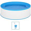 - piscina fuori terra con skimmer e pompa sospesi 350x90cm bianca