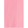 felpa corta con cappuccio e slogan trasparente sul retro pink carnation donna large