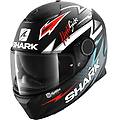 casco spartan 1. 2 adrian parassol mat nero / silver / rosso nero rosso xs