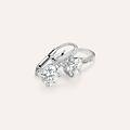 orecchini pendenti punto luce claire oro bianco cubic zirconia collezione claire oro bianco