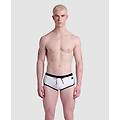 shorts da bagno uomo white-black