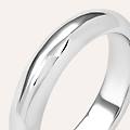 fede classica leggera 4. 5 mm oro bianco collezione fede leggera 375/1000 oro bianco