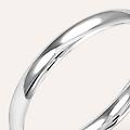 fede comoda leggera 2. 5 mm oro bianco collezione fede leggera 750/1000 oro bianco