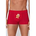 boxer in cotone elasticizzato stampa natalizia uomo rosso tama&ntilde;o s