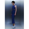 abito midi con dettagli piercing blu ii