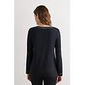 maglia manica lunga in modal donna nero taglia l