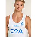 canotta uomo beach volley italia 2025/26 con protezione uv bianco uomo large