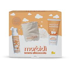 Morbidi Tenera Albicoccola Cofanetto Con Spugna + Bagnodoccia