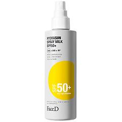 face d - hydrasun spray milk spf50+ solare viso e corpo - hydrasun spray milk spf50+ donna