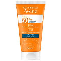avene eau thermale av&egrave;ne fluido spf 50+ solare viso per pelli sensibili normali e miste 50ml