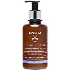 apivita mousse detergente cremosa viso e occhi 200ml mousse detergente viso