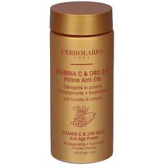 lerbolario l erbolario detergente viso in polvere vitamina c oro 24k