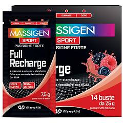 massigen massigen sport full recharge bustine gusto frutti di bosco