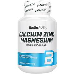 biotech usa calcium zinc magnesium 100 tavolette