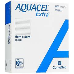 efarma aquacel extra medicazione 5x5 cm 10 pezzi