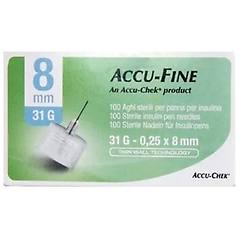 Accufine Aghi Penna Per Insulina 8mm 31g 100 Pezzi
