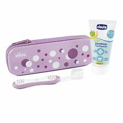 Chicco Set Dentale 6m+ Dentifricio Mela Banana 50ml +
