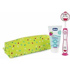 Chicco Set Dentale 3-6 Anni Spazzolino Rosa + Dentifricio