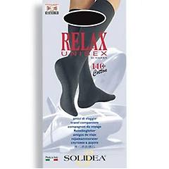 solidea relax unisex 140 den gambaletto compressivo colore blu scuro taglia 2
