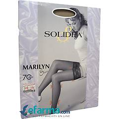 solidea marilyn sheer 70 den calza autoreggente compressiva colore sabbia taglia 3