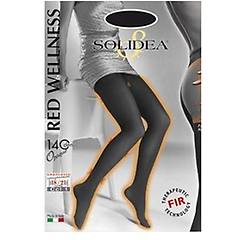 solidea redwellness opaque 140 den collant coprente compressivo colore nero taglia 2 m