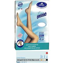 desa pharma sauber autoreggenti a punta aperta 140 den colore beige taglia 2