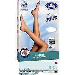 desa pharma sauber collant open toe maglia microrete 140 den colore nero taglia 5 linea classica