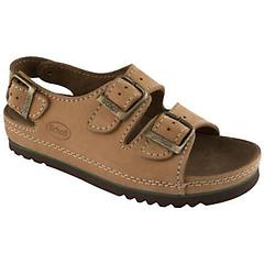 scholl dr airbag nubuck sandalo cuoio con cinturino n 38