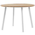 - tavolo da pranzo da giardino marrone rotondo ø 105 cm cavoli