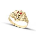 anello oro giallo testa di leone gl101728