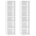 - scarpiere 2 pz bianche 27 5x27x102 cm in legno multistrato
