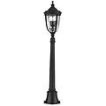 lighting paletto luminoso da esterno medio 3 luci nero ip44 e14