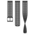 cinturino in silicone da 22 mm athletic 2 all black misura s+m