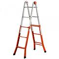 peppina a0010 2x6 gradini 2. 72 m scala in acciaio telescopica altezza stimata operativa 3. 70 m