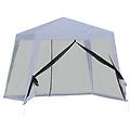 Outsunny Gazebo Da Esterno 3x3m Con Zanzariera In Poliestere E Metallo