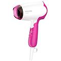 phon pieghevole da viaggio bhd003/00 1400w 1 temperatura 2 velocit&agrave; rosa bianco